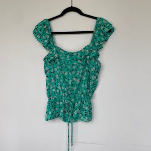 Cabi floral blouse-rayon-never worn